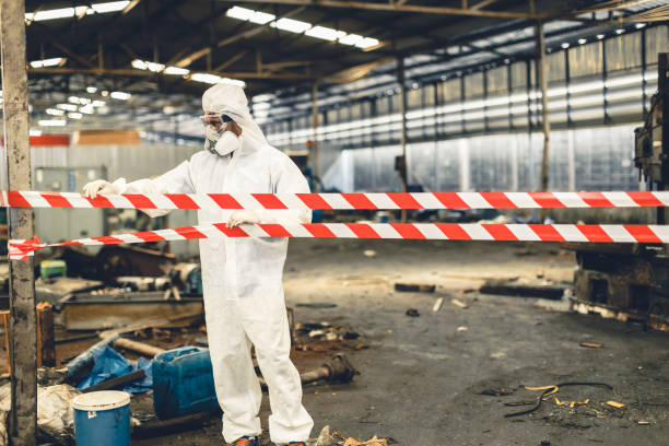 Professional Unattended Death Cleanup technician working in Falls City, NE